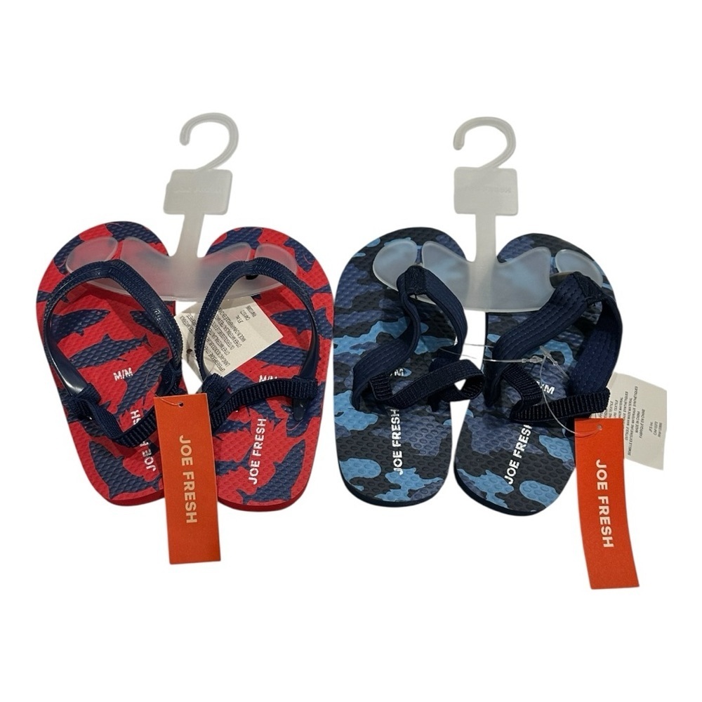 Joe Fresh Flip Flops Set Of 2 Size 8